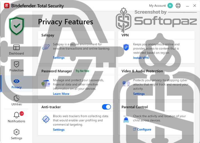 Bitdefender Total Security Privacy