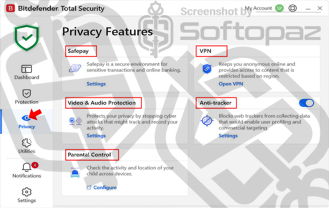 Bitdefender Total Security Privacy