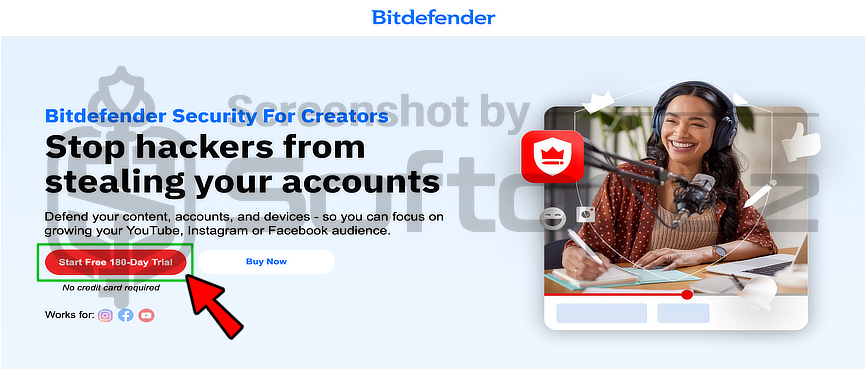Bitdefender Security for Creators 180 Days Trial