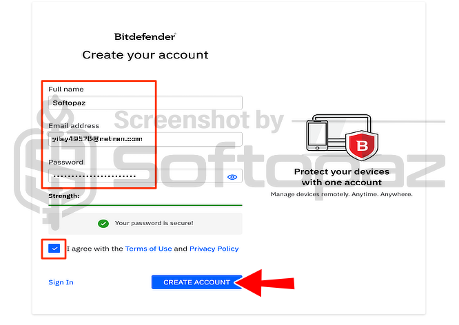 Bitdefender Security for Creators Sign Up