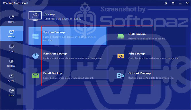 CBackup Professional Backup