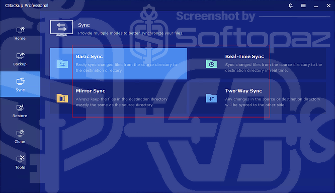 CBackup Professional Sync