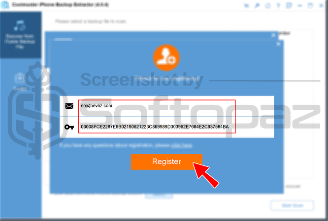 Coolmuster iPhone Backup Extractor Activating