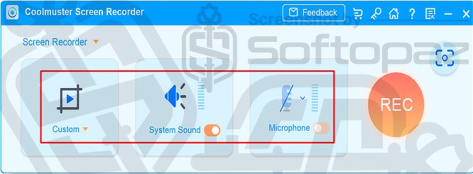 Coolmuster Screen Recorder UI
