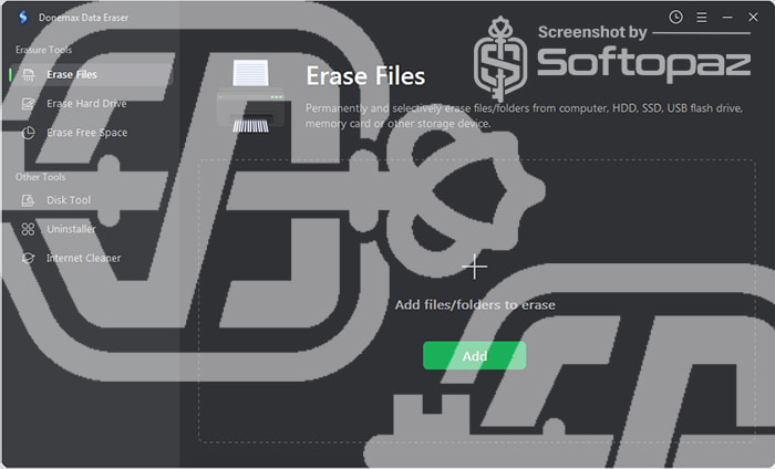 Donemax Data Eraser Interface