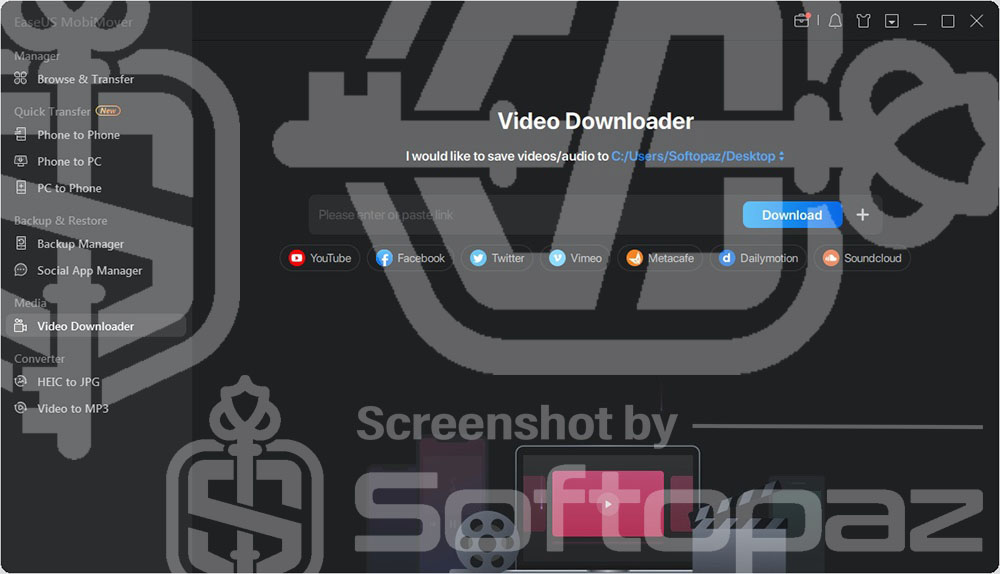 EaseUS MobiMover Pro Downloader