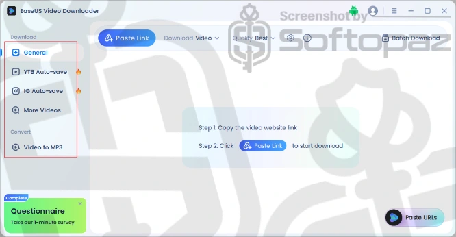 Easeus video downloader uin
