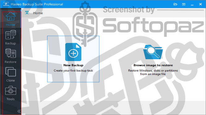 Hasleo Backup Suite Pro Interface