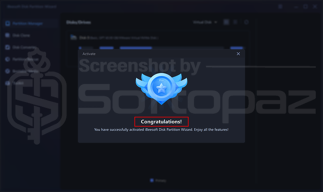 IBeesoft Disk Partition Wizard Activating