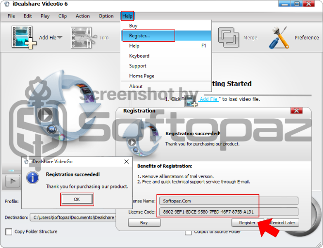 IDealshare VideoGo Activating