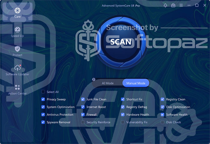 Advanced SystemCare 18 Pro - Interface