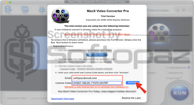 MacX Video Converter Pro Activating
