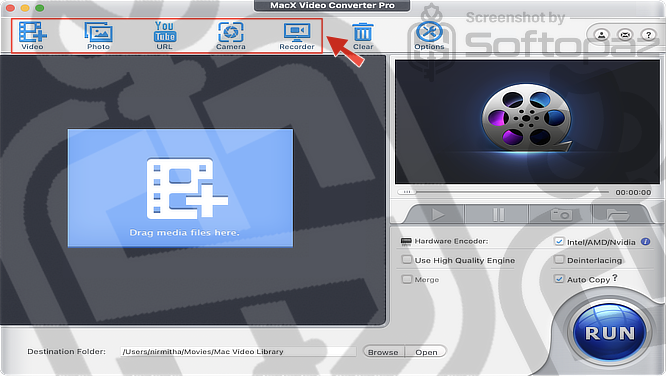 MacX Video Converter Pro Interface