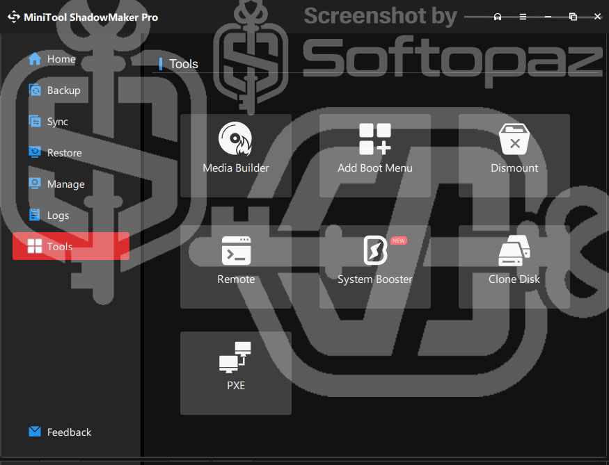 MiniTool ShadowMaker Tools