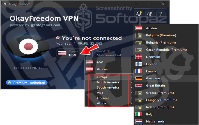 OkayFreedom VPN LOC