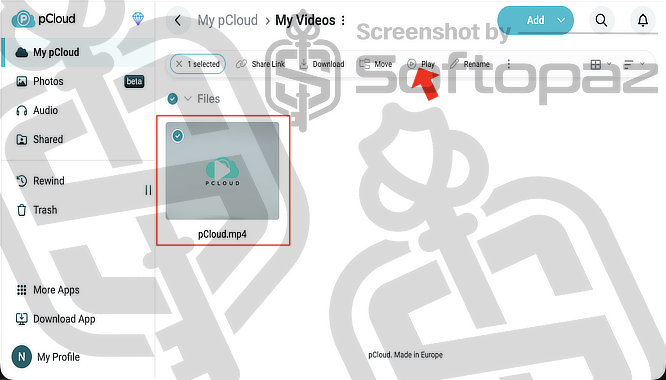 PCloud Mac Media Player