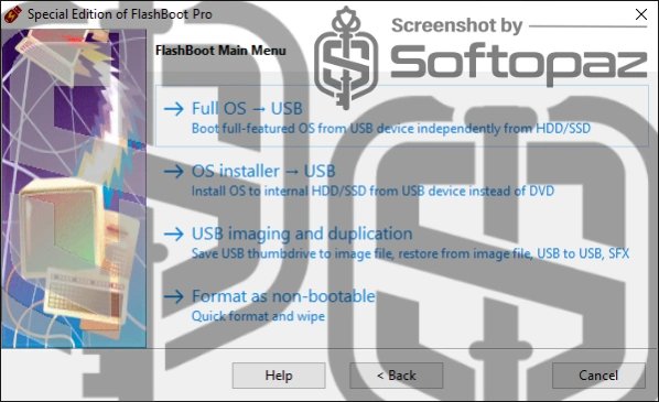 Flashboot pro interface