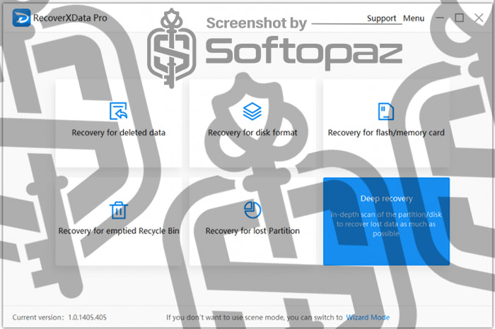 RecoverXData Pro - Interface