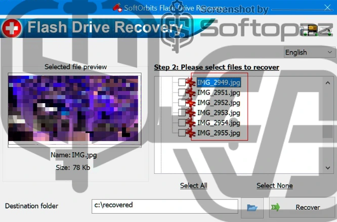 Softorbits flash drive recovery sr