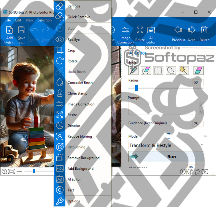 Softorbits Ai Photo Editor Add