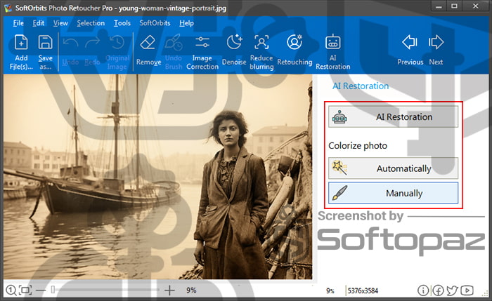 Softorbits photo retoucher pro home