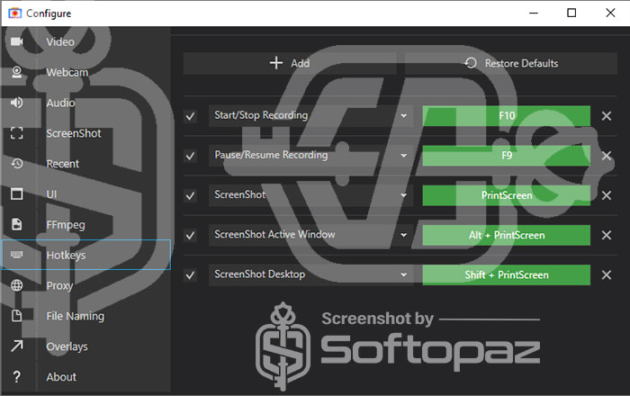 Softorbits screen recorder hk