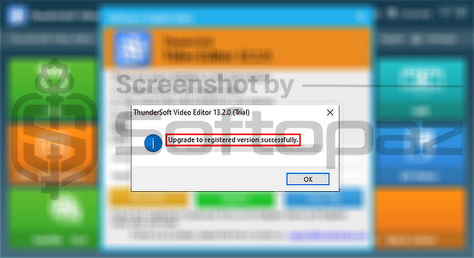 ThunderSoft Video Editor Activating