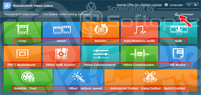 ThunderSoft Video Editor UI