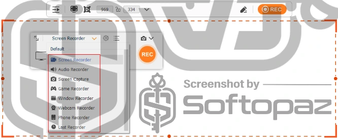 Tipard screen capture modes