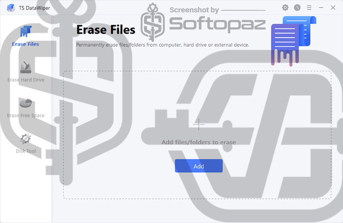 TS DataWiper for Windows 2.3v - Interface