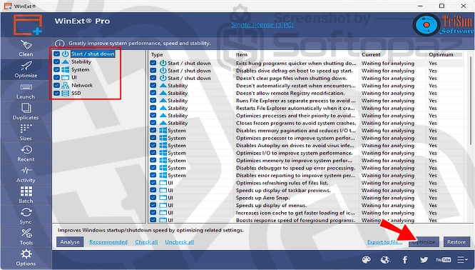 WinExt Pro OPTMZ