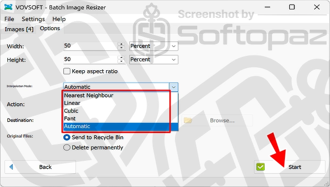 Vovsoft Batch Image Resizer Interpolation