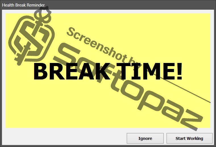 Vovsoft Health Break Reminder BT