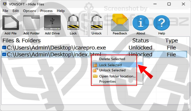 VovSoft Hide Files AF