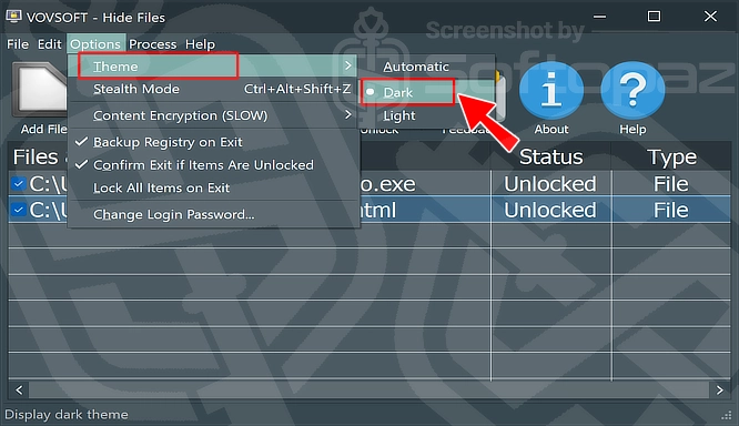 VovSoft Hide Files DM