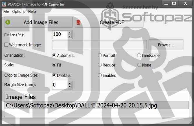 Vovsoft image to pdf ma