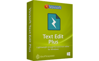Vovsoft text edit plus box