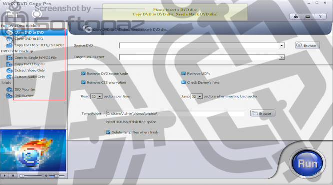 WinX DVD Copy Pro UIW