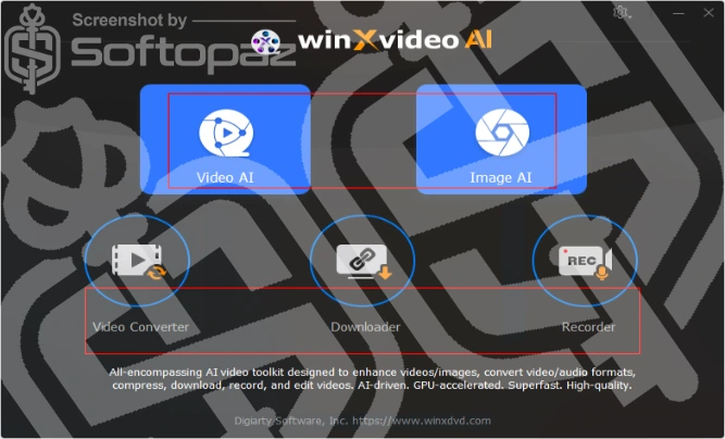 Winxvideo ai Interface