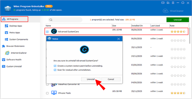 Wise Program Uninstaller UN