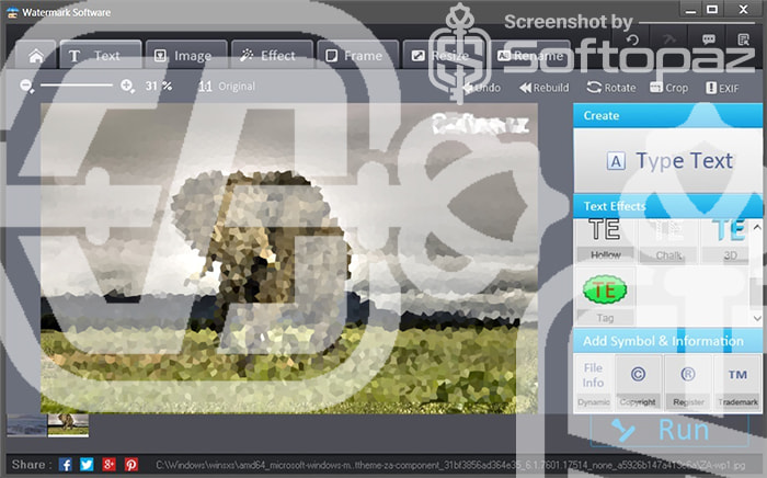 Wonderfox watermark software added