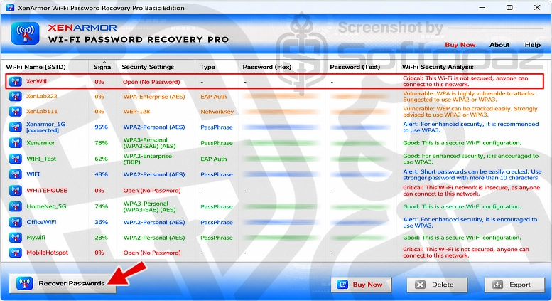 XenArmor WiFi Password Recovery Pro InterFC