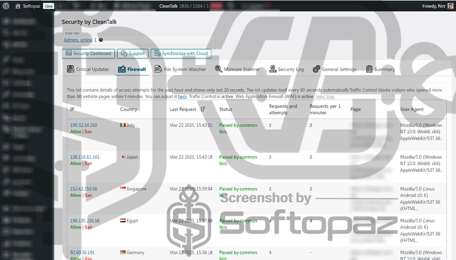 Security by cleantalk Firewall