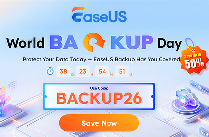 EaseUS World Backup Day 2026 Deals