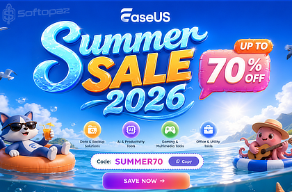 Easeus Summer Sale 2026 by Softopaz