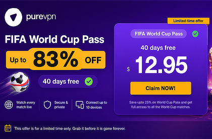 PureVPN Fifa World Cup Pass Exclusive Sale 2026 by Softopaz