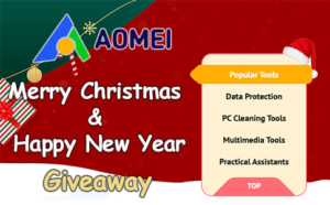 AOMEI Christmas Carnival Giveaway 2024